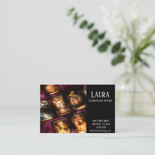 Clairvoyant Psychic Visitekaartje (Staand voorkant)