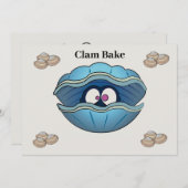 Clam bake Invitation Kaart (Voorkant / Achterkant)