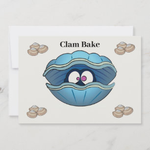Clam bake Invitation Kaart