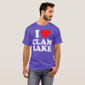 Clam Bake Love Heart Funny T-shirt (Voorkant volledig)