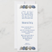 Clam Bake Tall Wedding Rehearsal Party Uitnodiging (Voorkant)