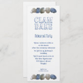 Clam Bake Tall Wedding Rehearsal Party Uitnodiging (Voorkant / Achterkant)