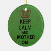 Clam behouden en moeder aan keramisch ornament (Links)