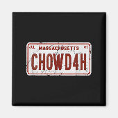 Clam Chowder Boston Accent Chowdah Funny  Magneet (Voorkant)
