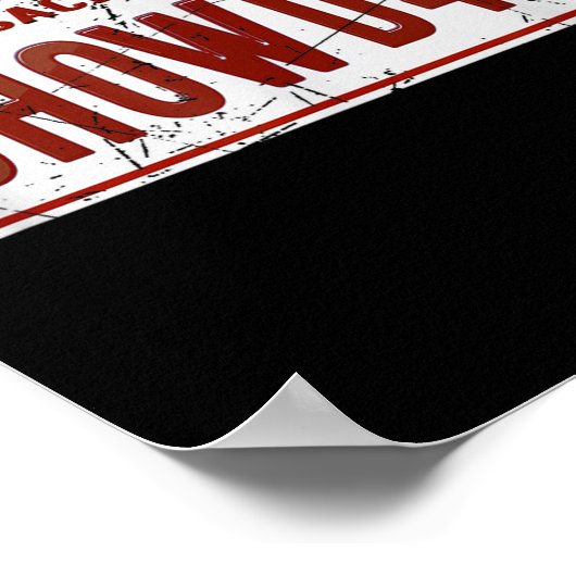 Clam Chowder Boston Accent Chowdah Funny  Poster (Hoek)