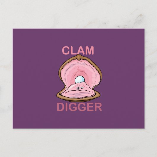 CLAM DIGGGER BRIEFKAART (Voorkant)