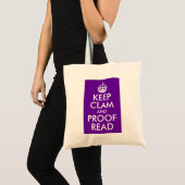 Clam en bewijs lezen tote bag (Voorkant (product))