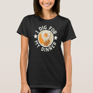 Clam en krab graven ik graven voor mijn diner t-shirt