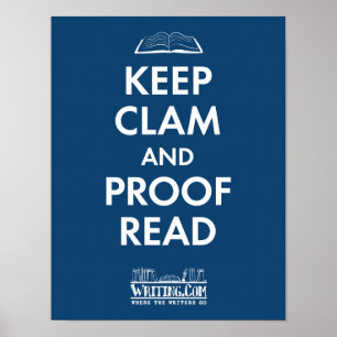 Clam en review behouden poster