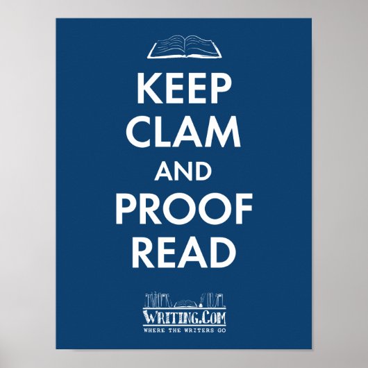 Clam en review behouden poster (Voorkant)