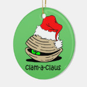 clam Kerstmis Keramisch Ornament (Links)