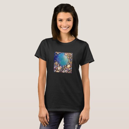 Clam Seashell Shell Collector Beach Ocean Coastal T-shirt (Voorkant volledig)