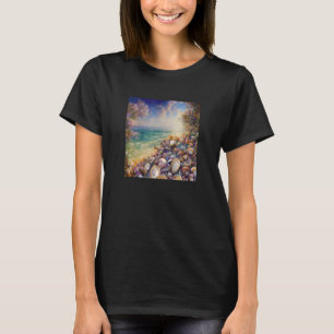 Clam Seashell Shell Collector Beach Ocean Coastal T-shirt
