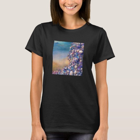 Clam Seashell Shell Collector Beach Ocean Coastal T-shirt (Voorkant)