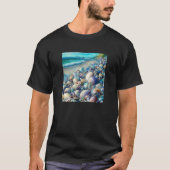 Clam Seashell Shell Collector Beach Ocean Coastal T-shirt (Voorkant)