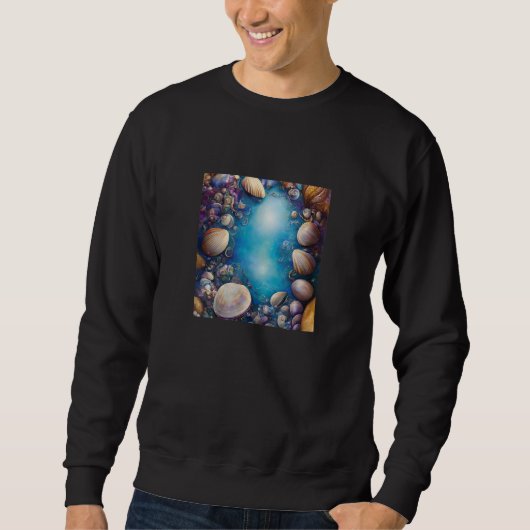 Clam Seashell Shell Collector Beach Ocean Coastal Trui (Voorkant)