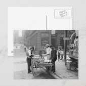 Clam Seller in Little Italy, 1906 Briefkaart (Voorkant / Achterkant)