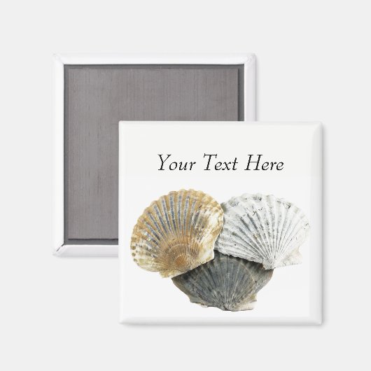 Clam Shells Personalized Magnets Magneet (Voorkant / Achterkant)