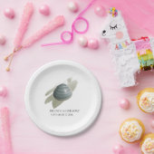 Clam Waterverf Stroke Wedding Papieren Bordje (Feest)