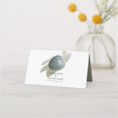 Clam Waterverf Stroke Wedding Place Card Plaatskaartje (Achterkant)