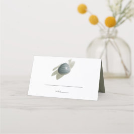 Clam Waterverf Stroke Wedding Place Card Plaatskaartje