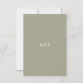 Clam Waterverf Stroke Wedding RSVP Kaarten (Achterkant)