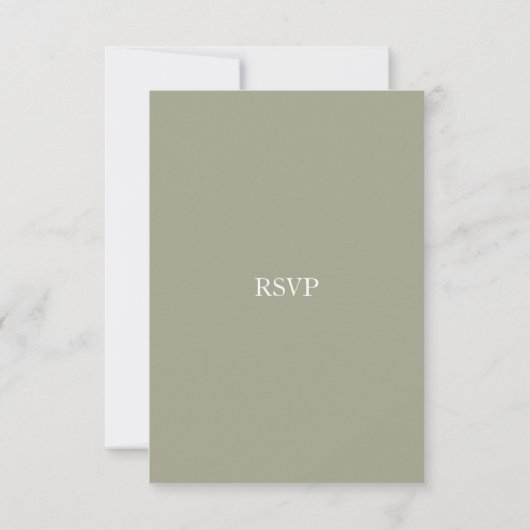Clam Waterverf Stroke Wedding RSVP Kaarten (Achterkant)