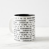 Clama a a Mi y Yo de Respondere Tweekleurige Koffiemok (Voorkant links)