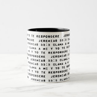 Clama a a Mi y Yo de Respondere Tweekleurige Koffiemok