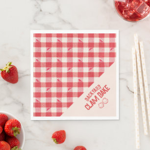 Clambake Casual Vis en zeevruchten diner Gingham I Servet