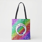 Clambake Rainbow Clam Shellfish Pattern All Print Tote Bag (Voorkant)
