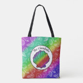 Clambake Rainbow Clam Shellfish Pattern All Print Tote Bag (Achterkant)
