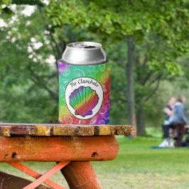 Clambake Rainbow Clam Shellfish Pattern Blikjeskoeler