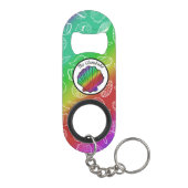 Clambake Rainbow Clam Shellfish Pattern Mini Flessenopener (Achterkant)