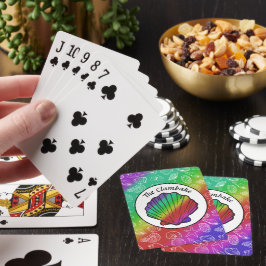 Clambake Rainbow Clam Shellfish Pattern Pokerkaarten