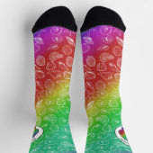 Clambake Rainbow Clam Shellfish Pattern Sokken (Top)