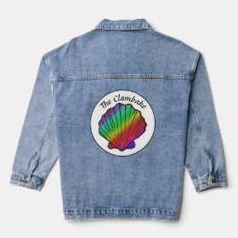Clambake Rainbow Gepersonaliseerde naam Vrouwen Denim Jacket