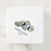 Clambake Rhode Island Nieuw Engeland Vis en zeevru Bedankjes Labels (In situ)