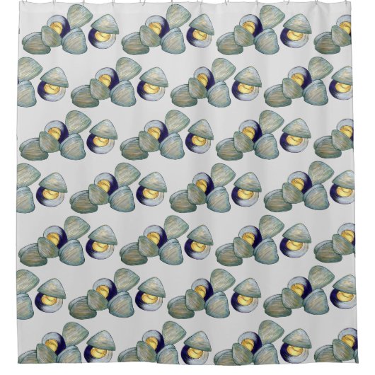 Clambake Rhode Island Nieuw Engeland Vis en zeevru Douchegordijn (Voorkant)