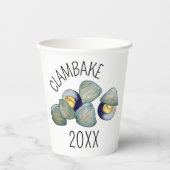 Clambake Rhode Island Nieuw Engeland Vis en zeevru Papieren Bekers (Voorkant)