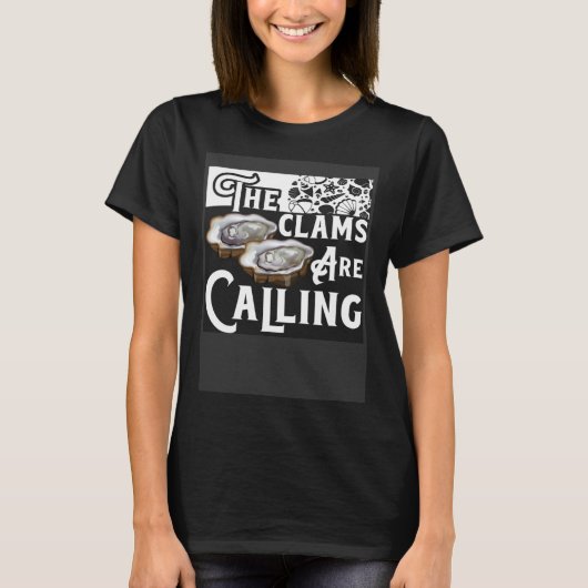 Clamming Zee Shelling Clam Graving Razor Clam Dig T-shirt (Voorkant)