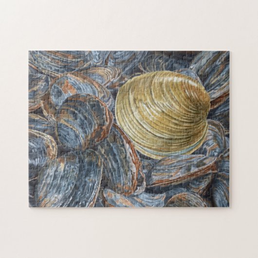 Clams en Quahog Shell Puzzel (Horizontaal)