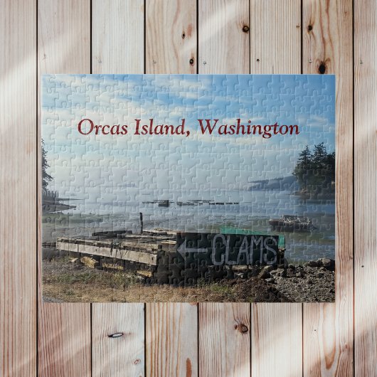 Clams op Orcas Island in San Juans of Washington Legpuzzel