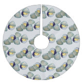 Clams Seafood Clambake Beach Ocean Clam Digging Kerstboom Rok (Voorkant)