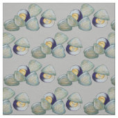 Clams Seafood Clambake Beach Ocean Clam Digging Stof (Swatch)