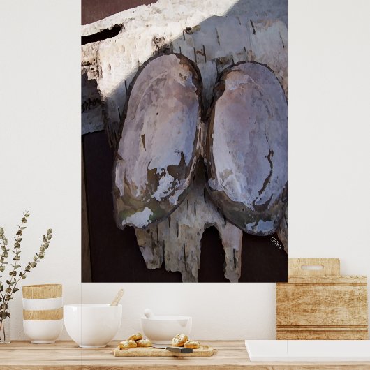 Clamshell Wings Poster (Keuken)