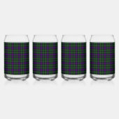 Clan Abercrombie Crest Badge & Tartan Blikvorm Glas (Achterkant)