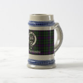Clan Abercrombie Crest Badge & Tartan Custom Bierpul (Voorkant rechts)