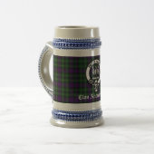 Clan Abercrombie Crest Badge & Tartan Custom Bierpul (Voorkant links)