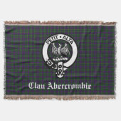 Clan Abercrombie Crest Badge & Tartan Deken (Voorkant)